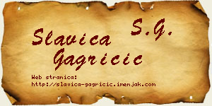 Slavica Gagričić vizit kartica